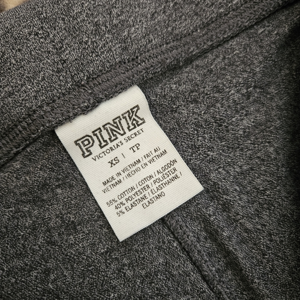 2015 Victoria's Secret PINK Two-Tone Gray Skinny Leg High-Waist Leggings, XS GUC - Picture 5 of 7